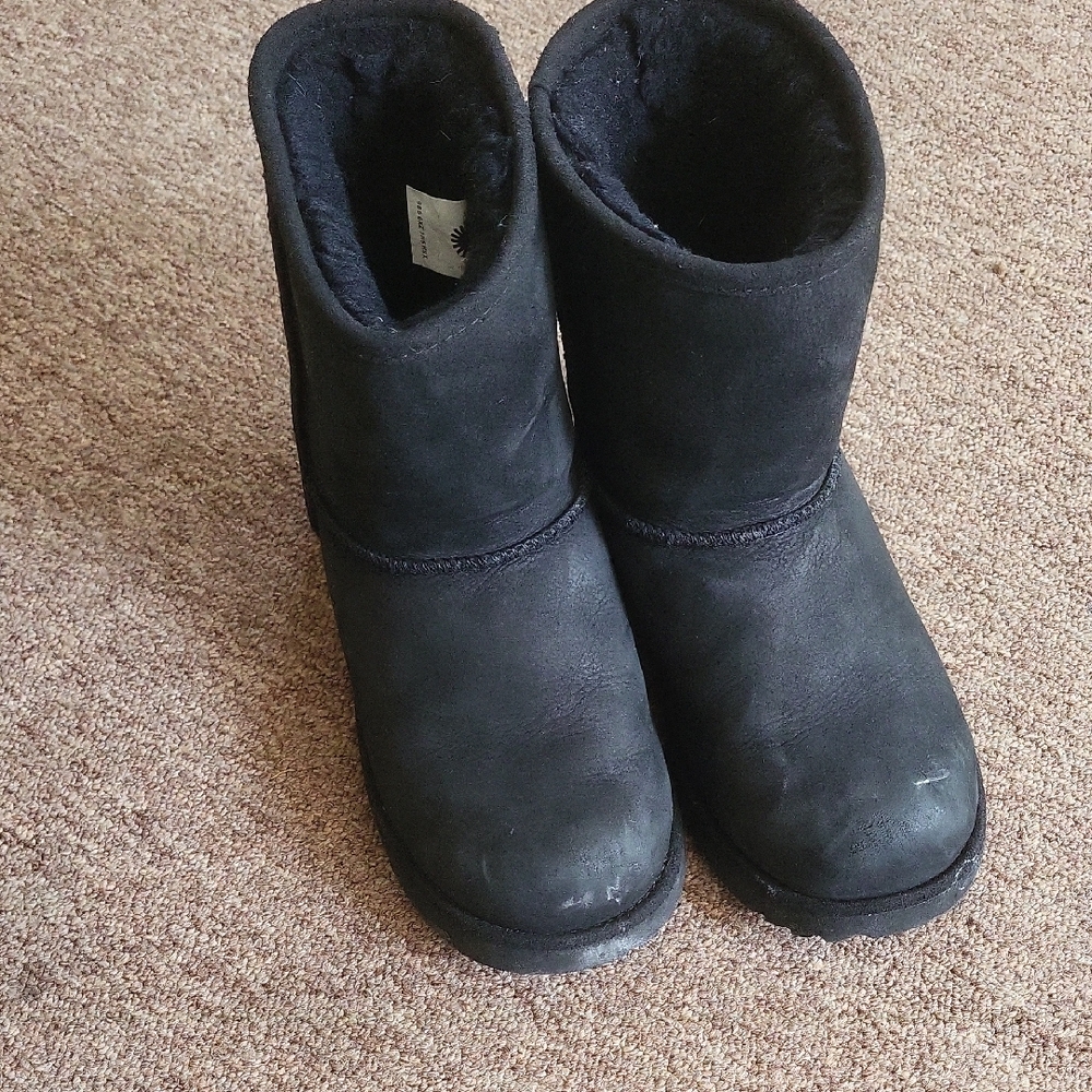 Black Suede Winter Boots